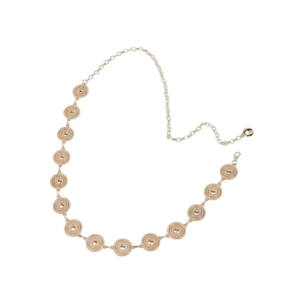 Bohemian Gold Tone Medallion Chain Belt